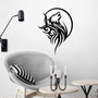 Wallity Wolfmoon Accesorio Decorativo de Pared de Metal Negro